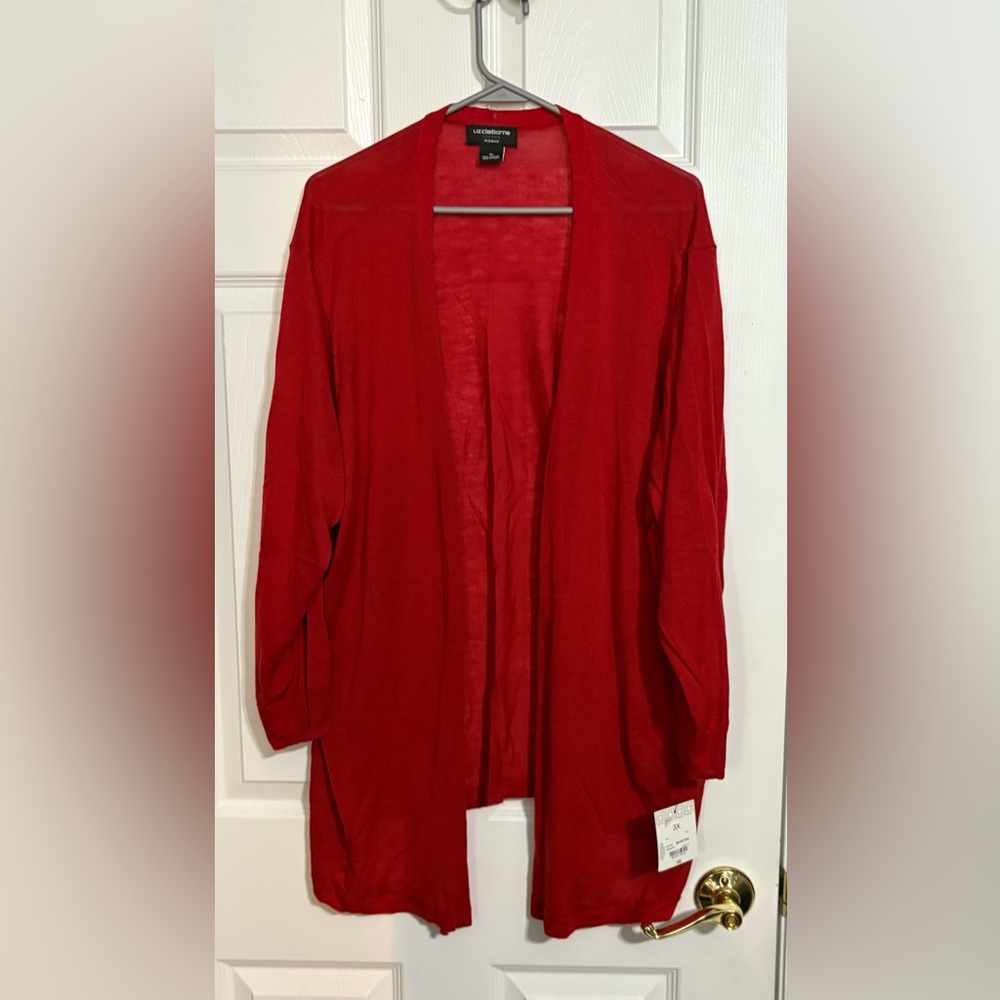 Liz Claiborne Career Woman Open Front Cardigan - 3X NWT